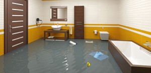 flooded bathroom